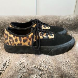 Vans leopard platform